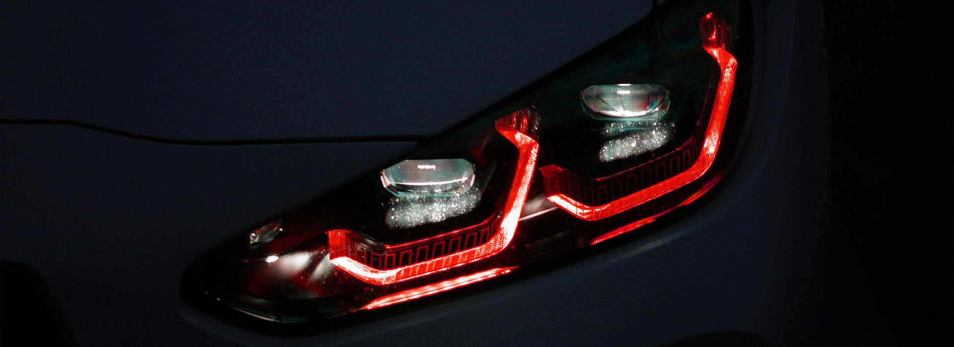 Bmw headlight installed