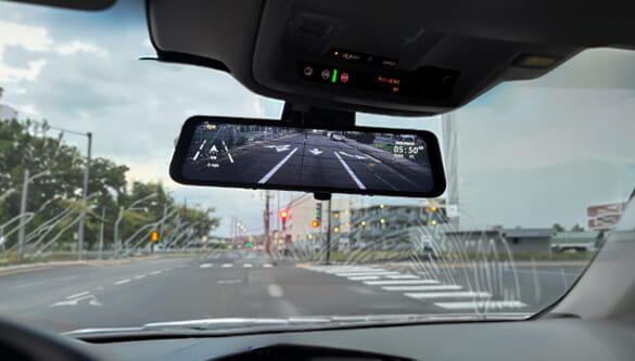 Rear view camera installed